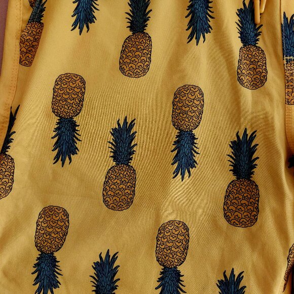 Hurley Yellow Pineapple Swim Trunks Men's L - Picture 4 of 10